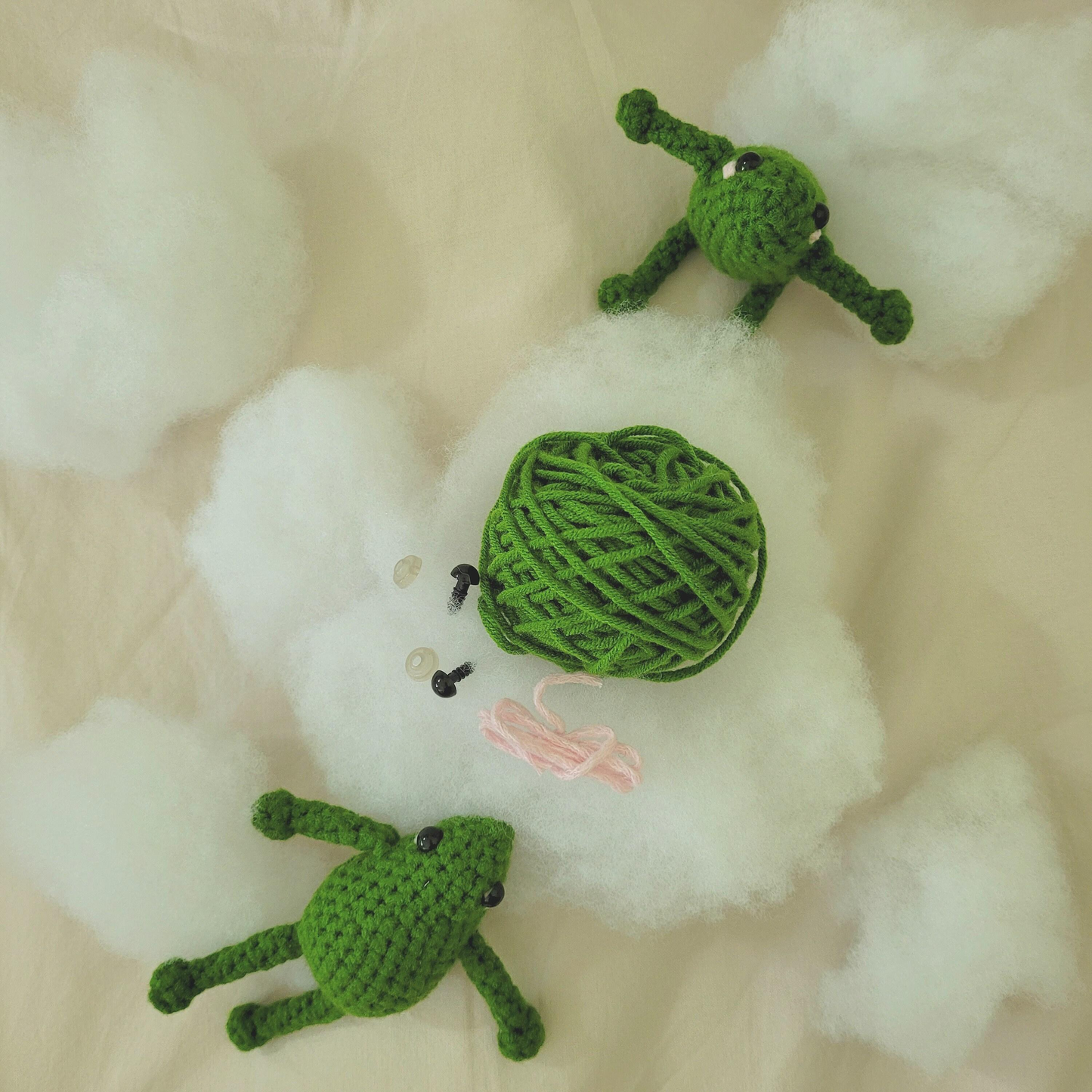 Mr Froggy Crochet Kit - Beginners Amigurumi Kit