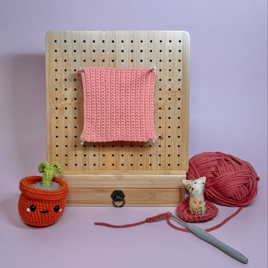 Wooden Blocking Board with Drawer