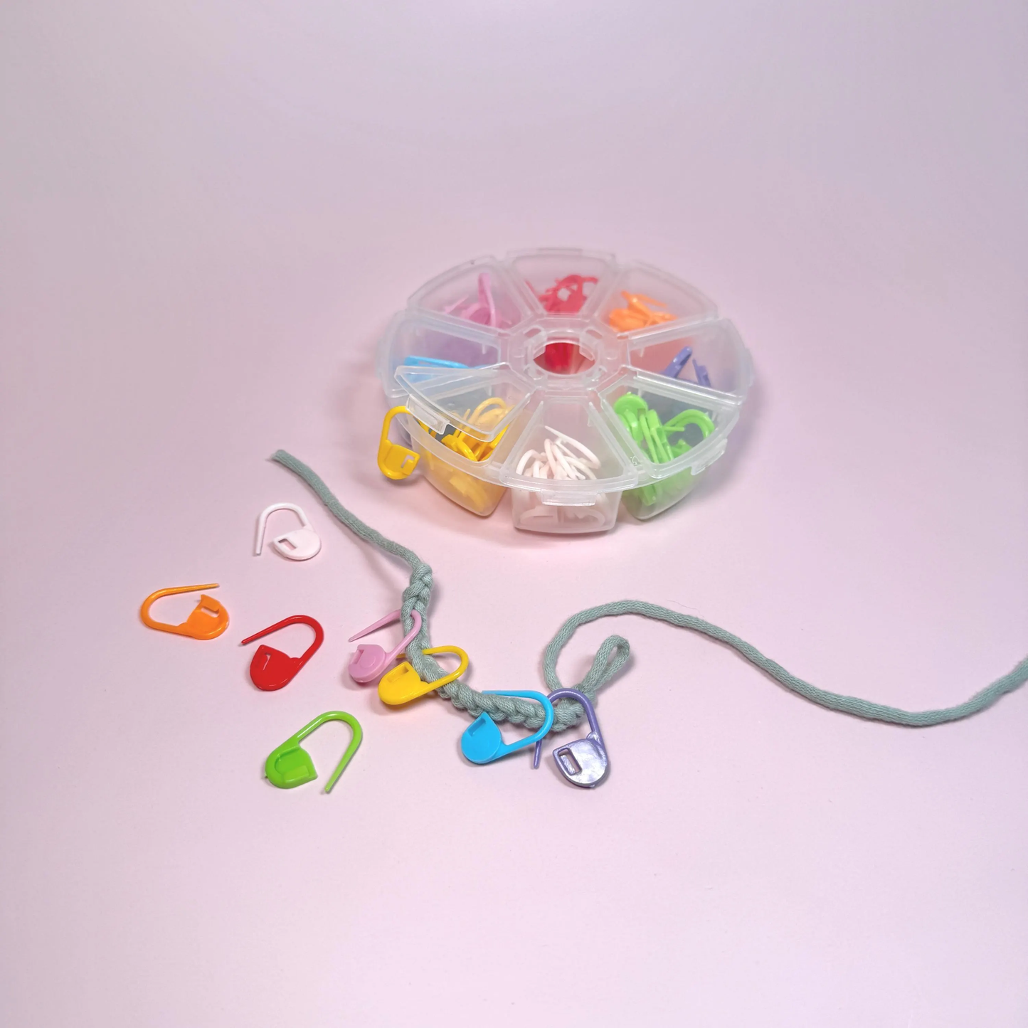 Stitch Markers with Case - 80 pcs