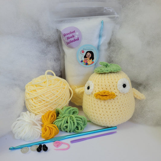 Duck Crochet Kit - Amigurumi Kit Mr Ducky
